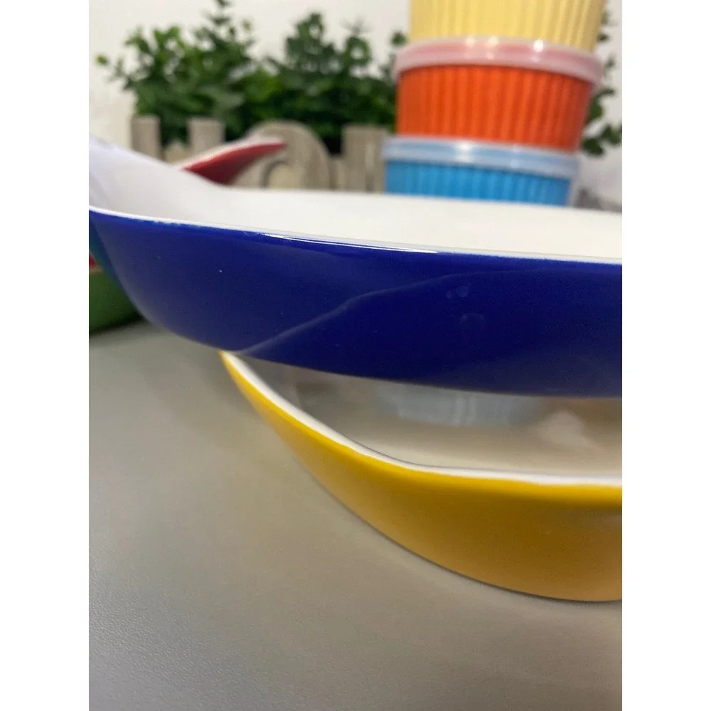 Colorful Ramekin Dishes‎ and Oval Baking Dish Set with Lids - Picture 4 of 8